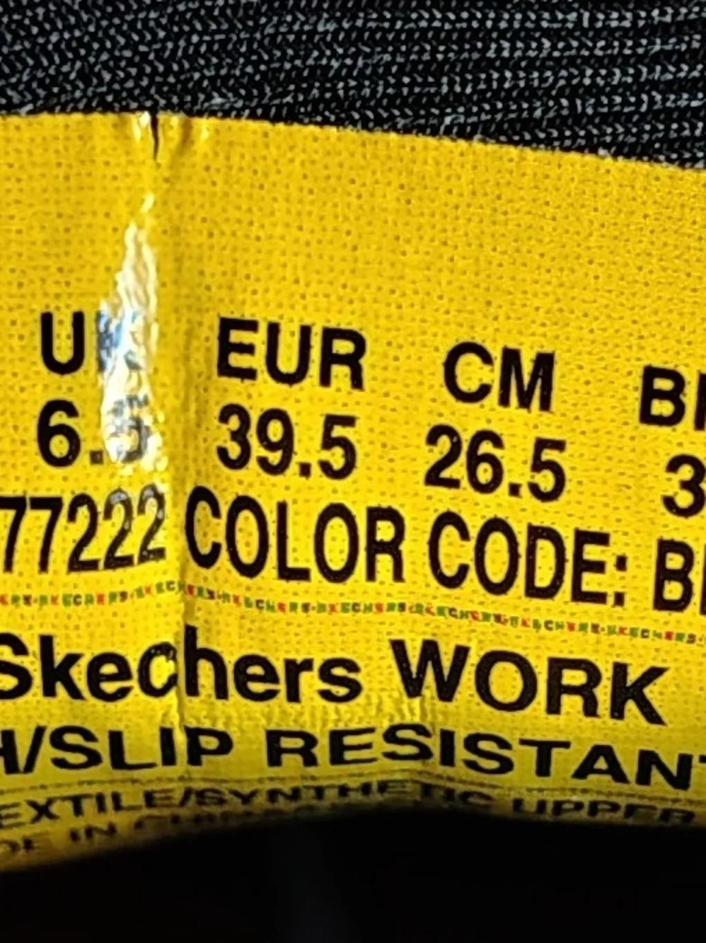 Skechers Work Slip Resistant Relaxed Fit Squad Sneakers Black Women's 9.5
